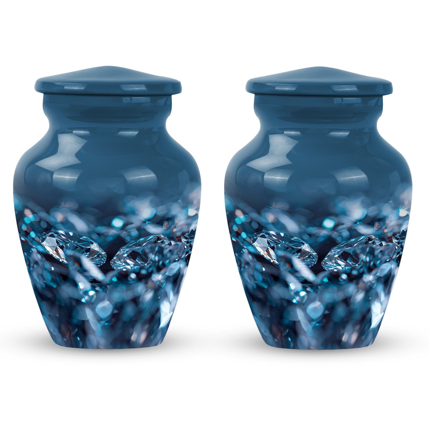 diamond urn for memorial burial