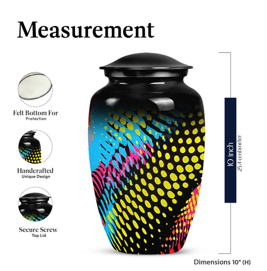Classic Abstract Pattern Urn for cremation ashes.