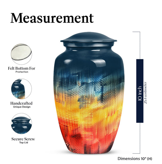 memorial urn, pattern urn for ashes, comes