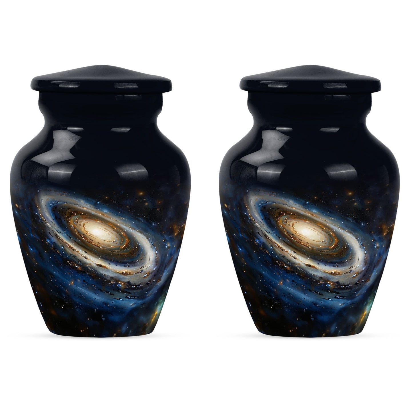 10-inch Classic Galaxy Urn, an abstract cremation large urn.