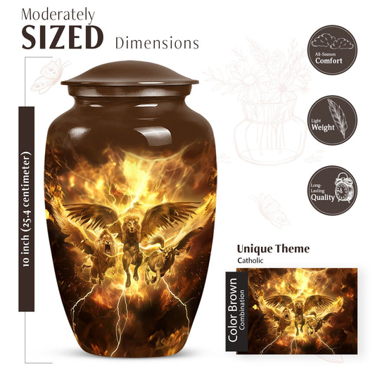 Catholic urn for cremation dad,