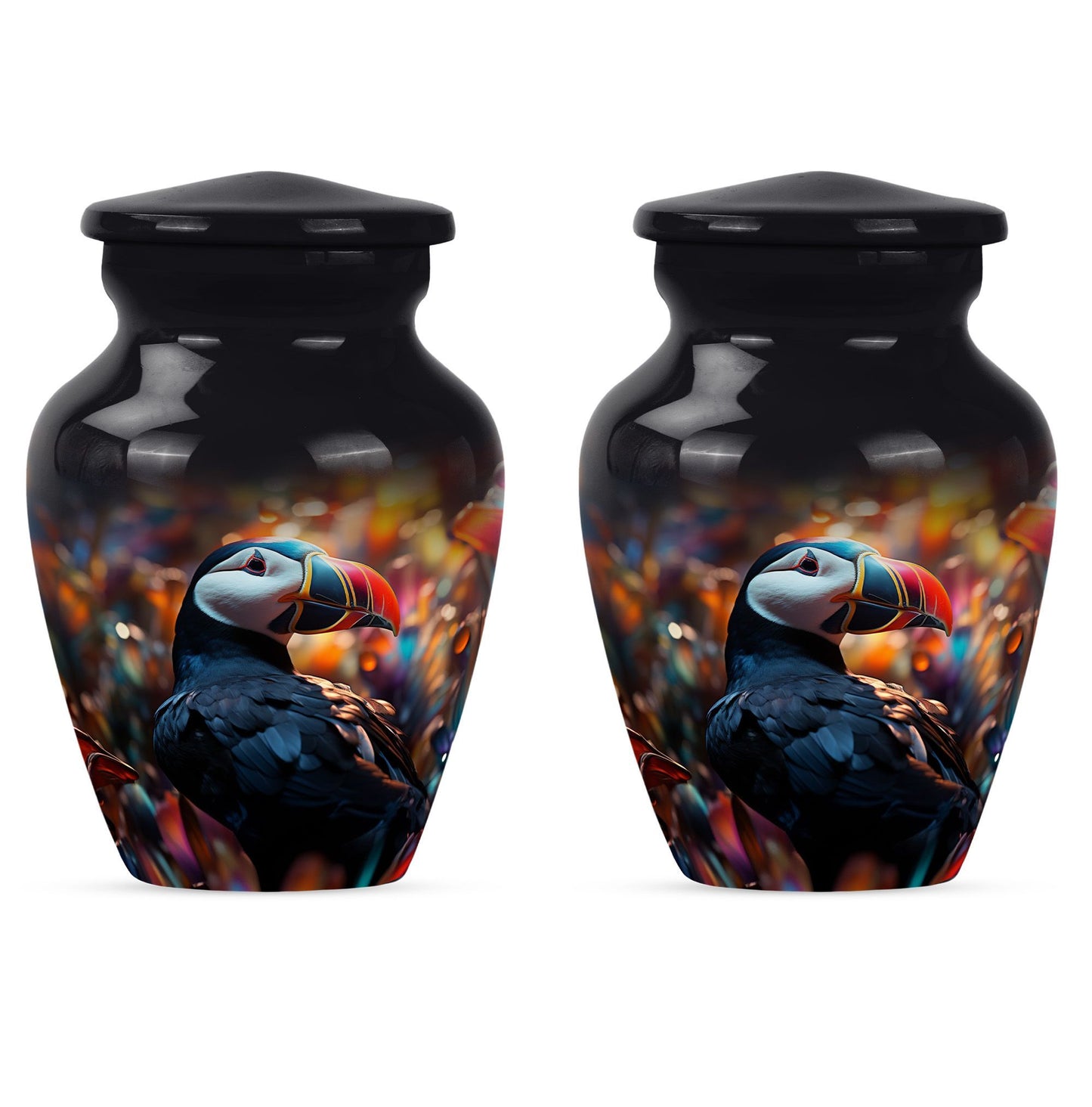 10-inch classic aluminium toucans urn for dad.