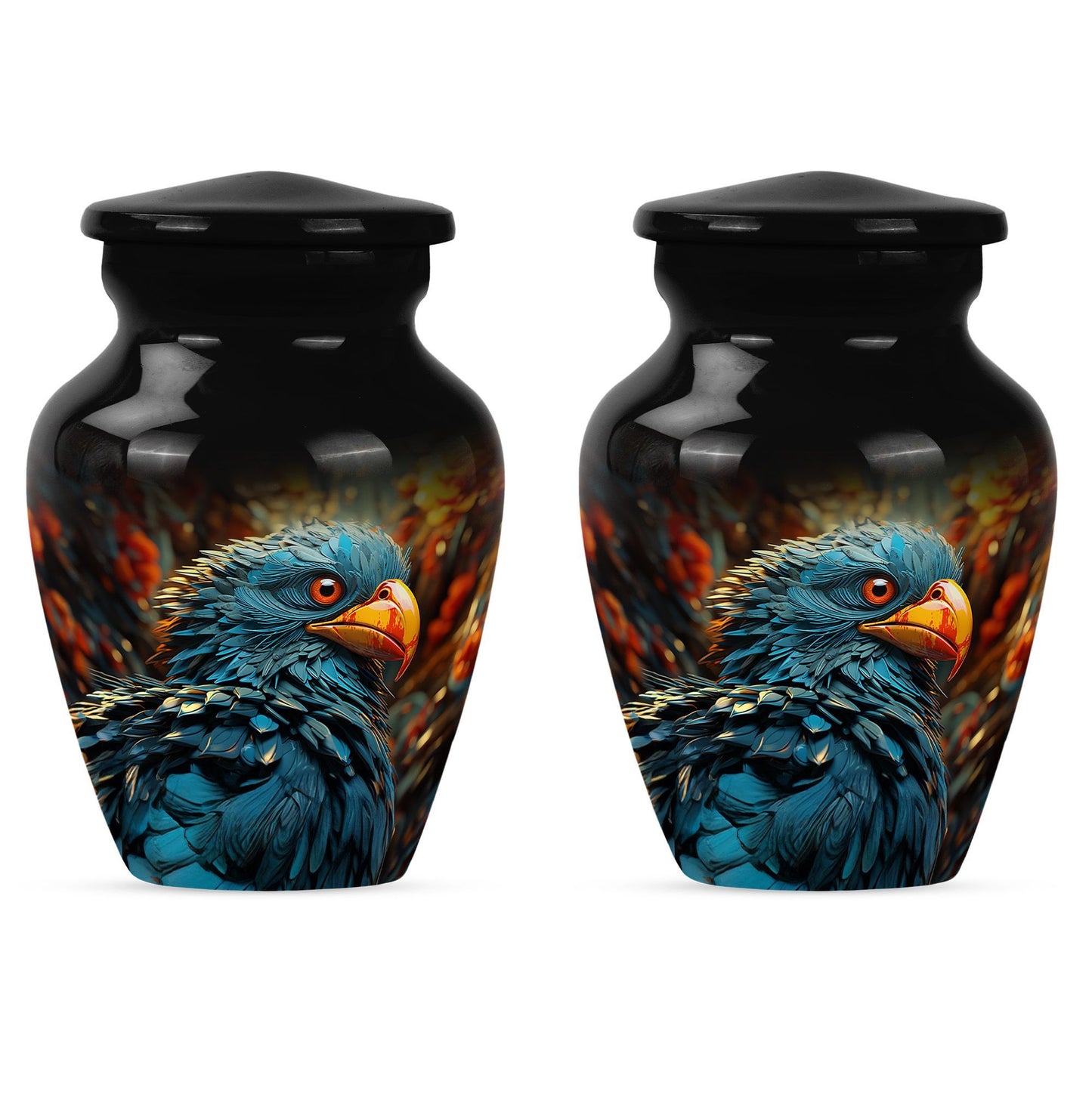 Toucans memorial urn for ashes