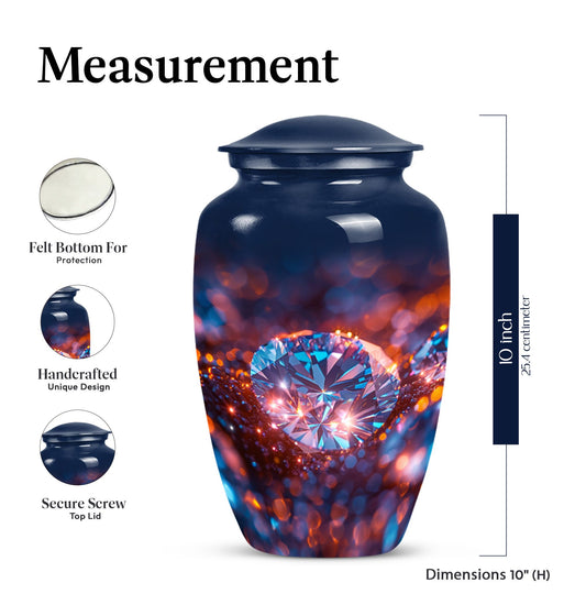 diamond urn for women's ashes.