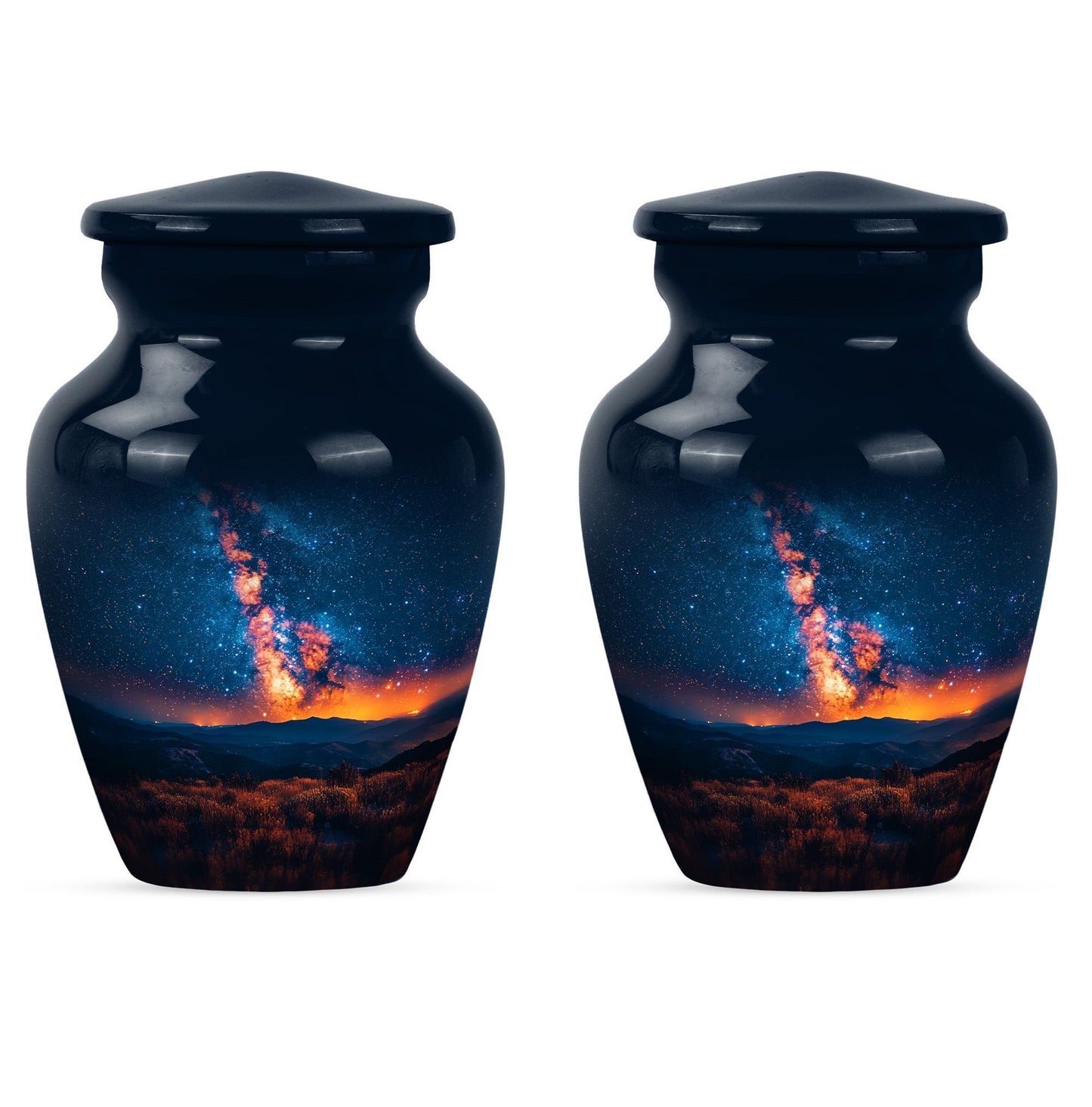 10 inch classic abstract design Galaxy Urn.