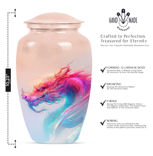 10 inch classic dragon urn in for adult ashes