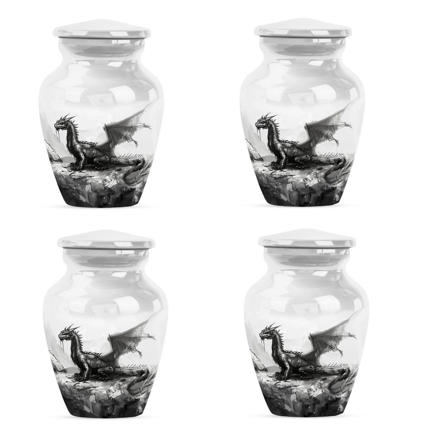 classic dragon urn for cremation ashes