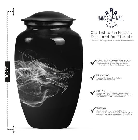10-inch Classic Dragon Urn