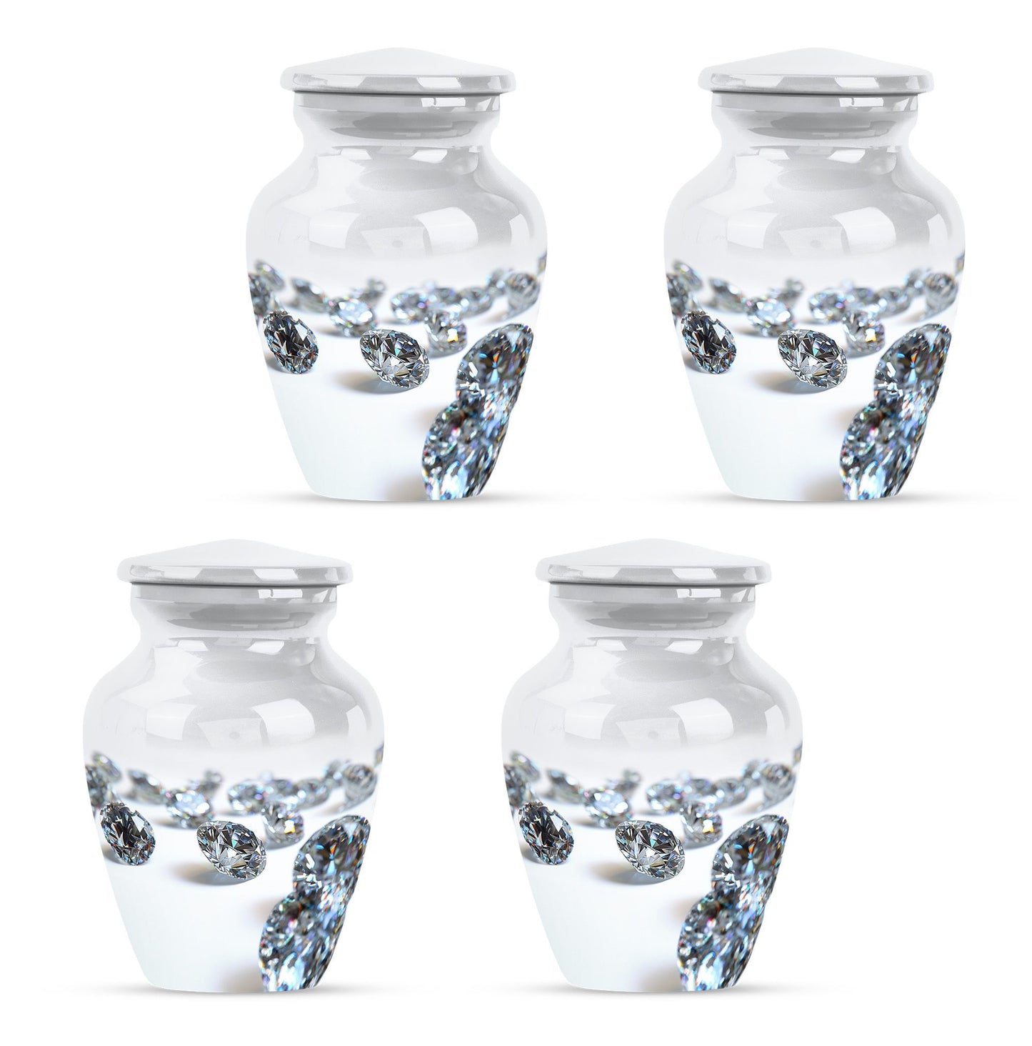 10-inch classic diamond urn.