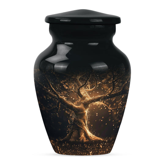 Personalized Tree of Life Cremation Urn for Human Ashes - 10-inch, 200 cu in - Yatskia
