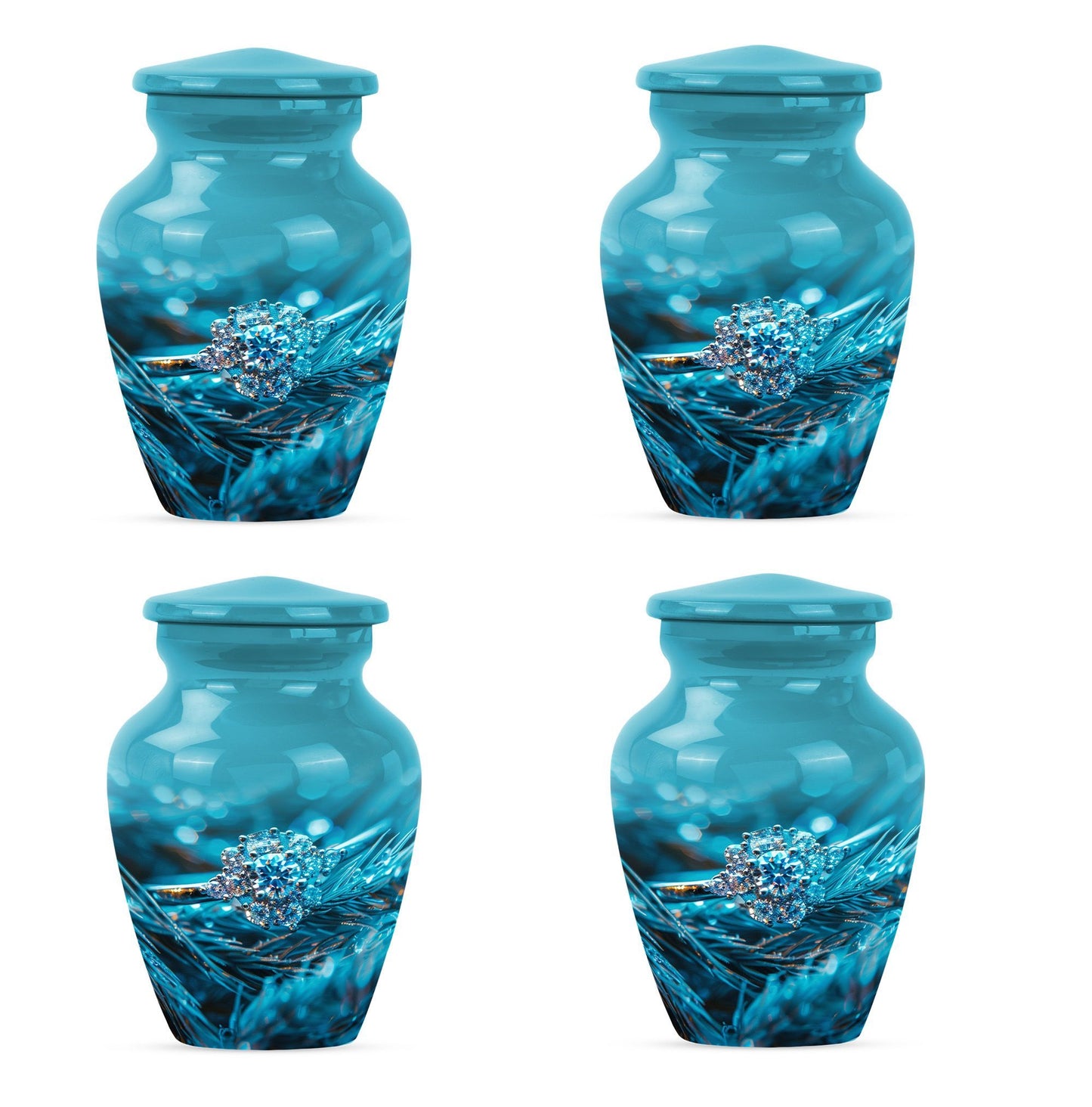 Classic Ring Urn, large memorial urn for men's ashes.