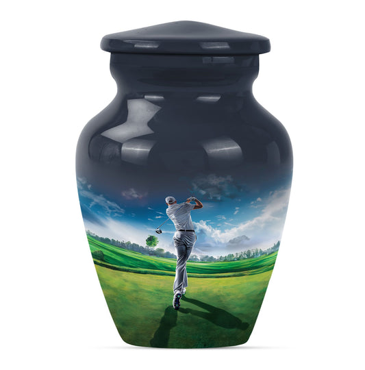 Golf Small Urn For Ashes For Women Funeral, Ashes Memorial Urn