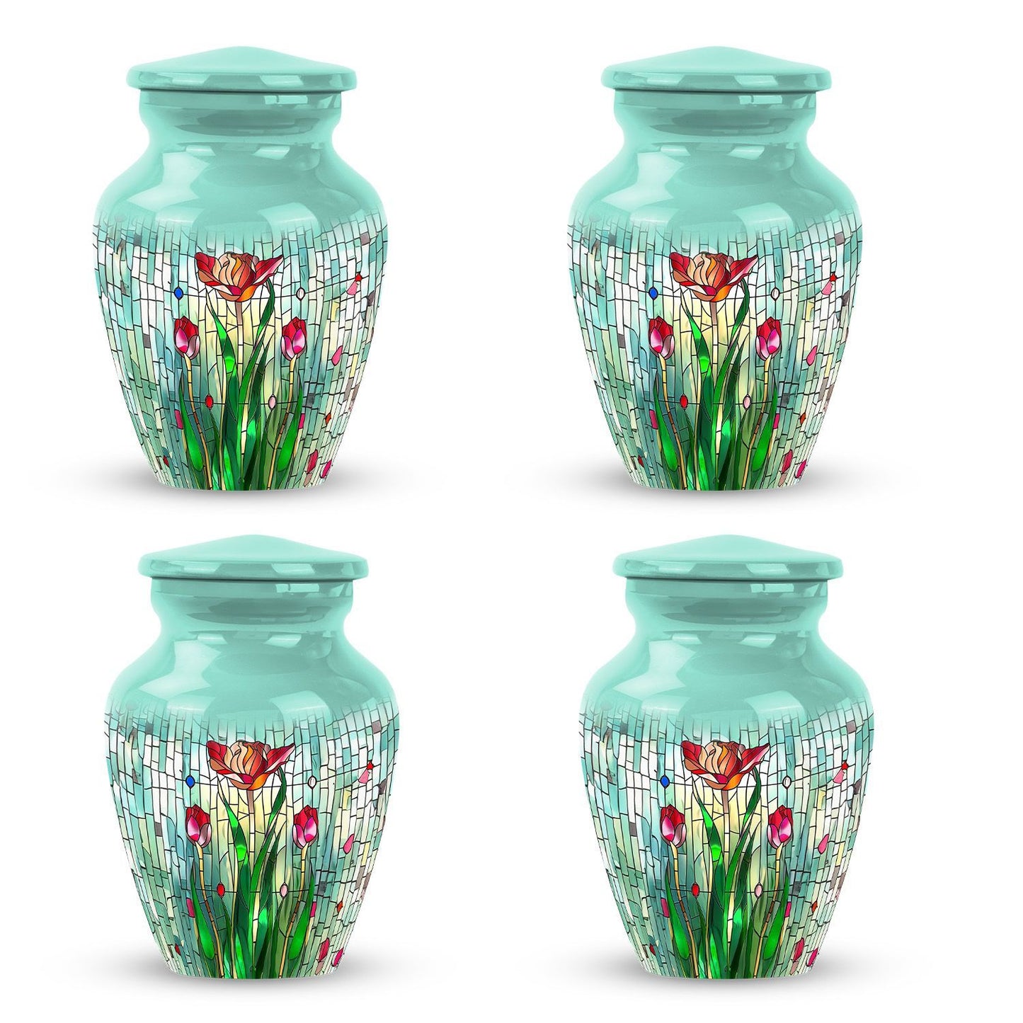 stained glass urn