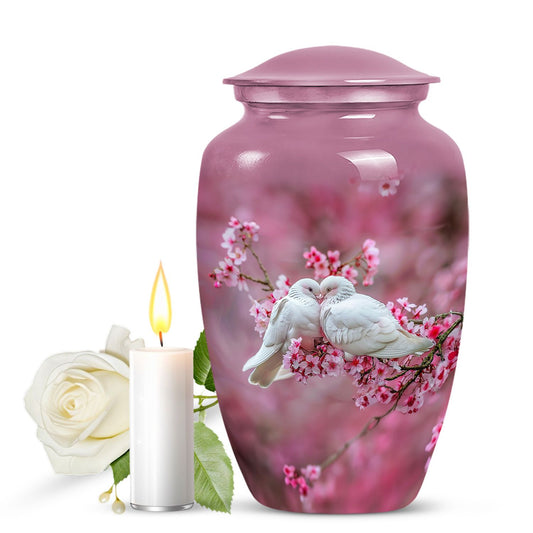 Classic 10-inch dove urn for human ashes