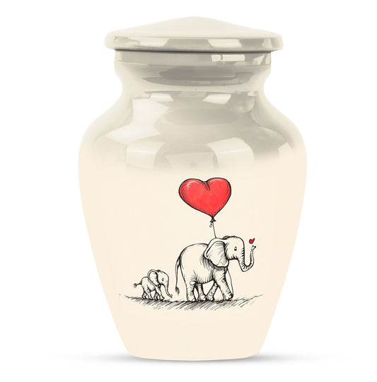 Elephant Family Cremation Urns For Human Ashes - Keepsake Urn