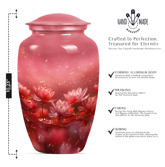 10-inch classic lotus urn