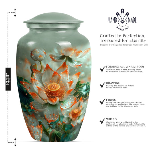 Lotus Urn for human ashes,