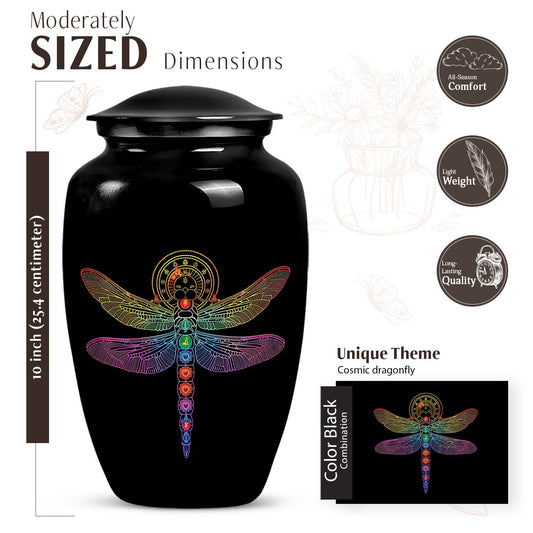 cosmic dragonfly urn.