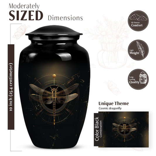 Cosmic Dragonfly Urn,