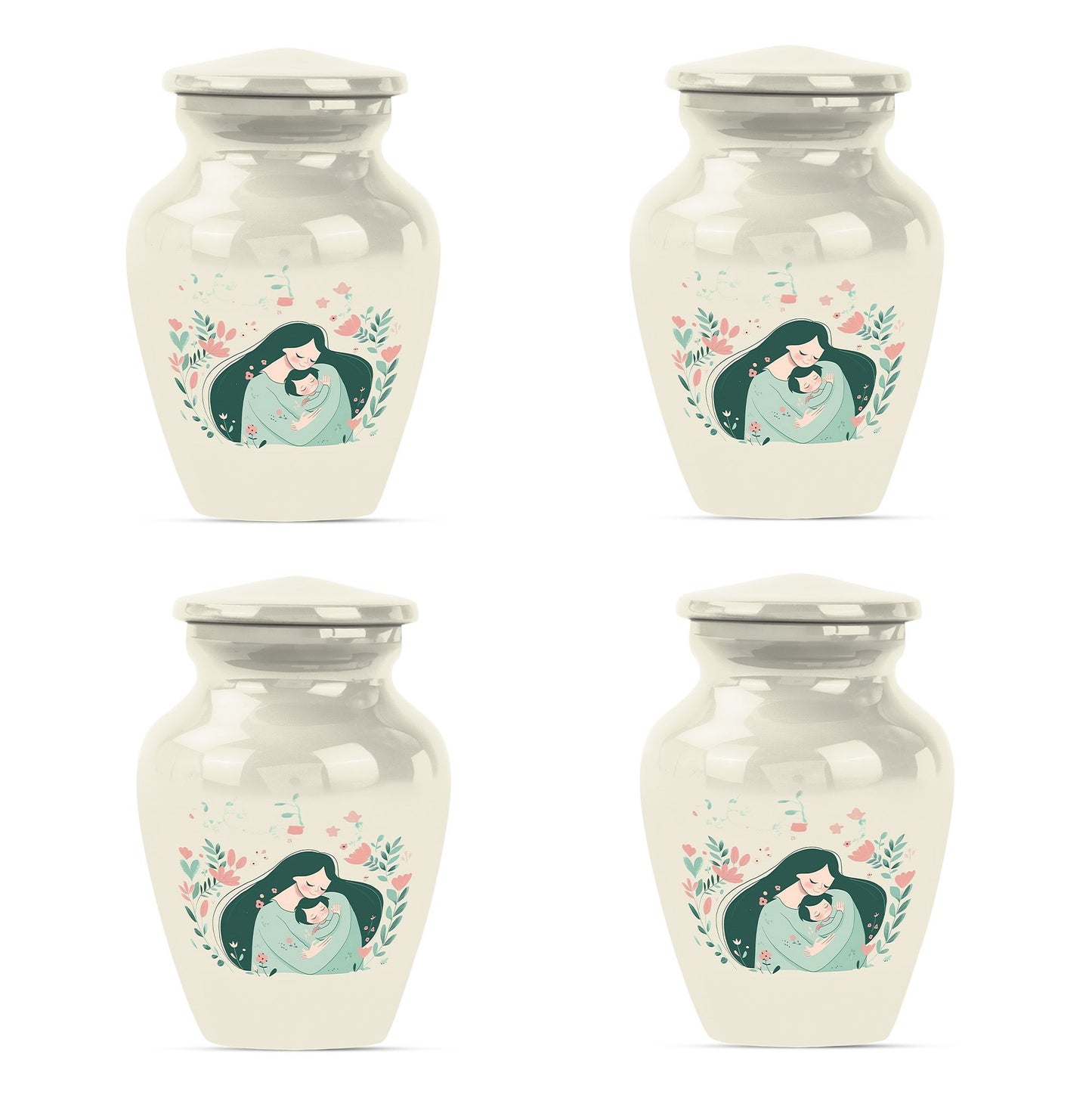 10 Inch Classic Aluminium Urn for mom or dad ashes.