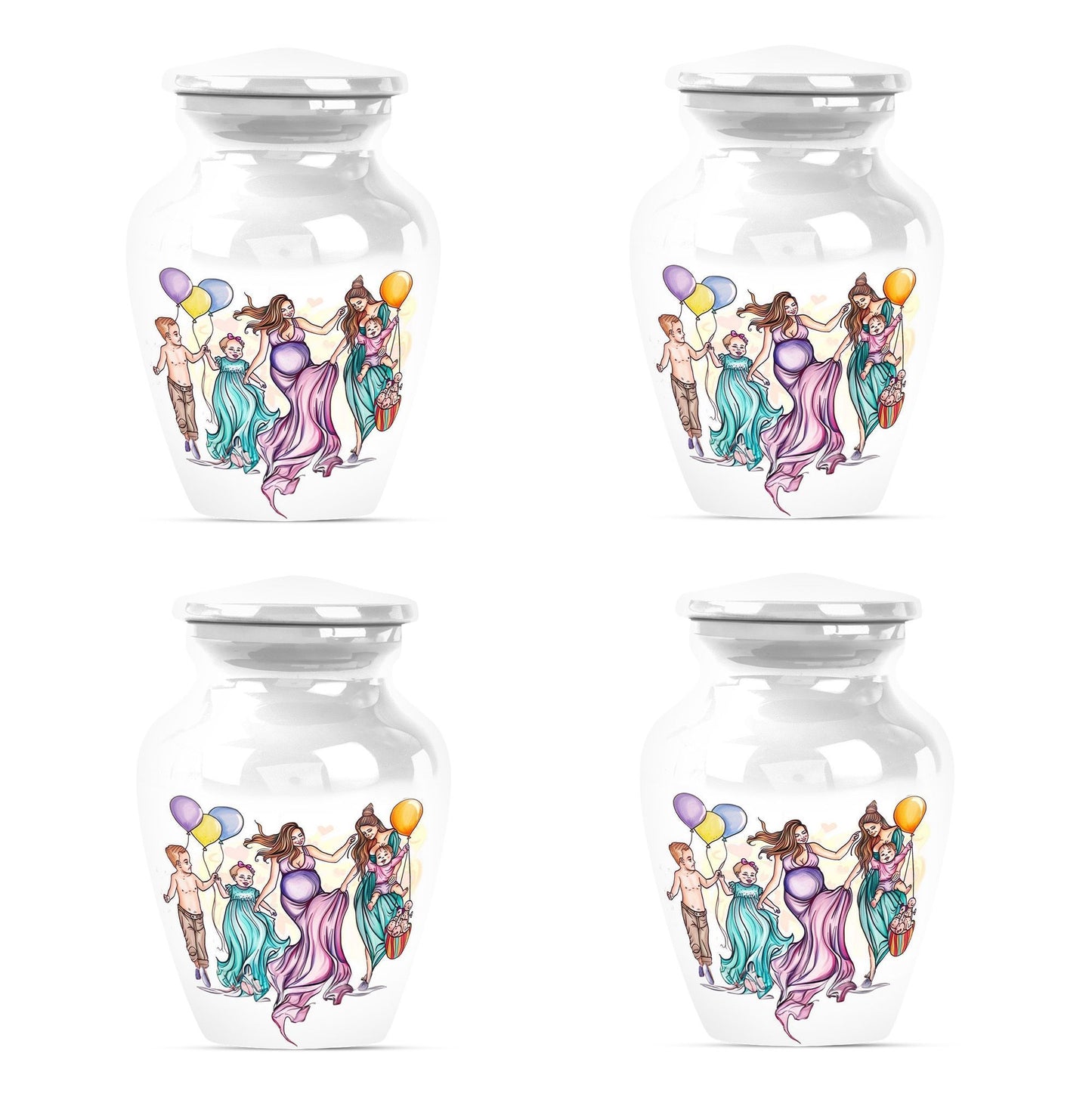 10-inch aluminium mother urn.
