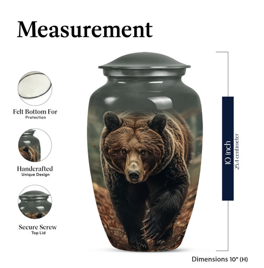 Bear Urn in Purple Meadow