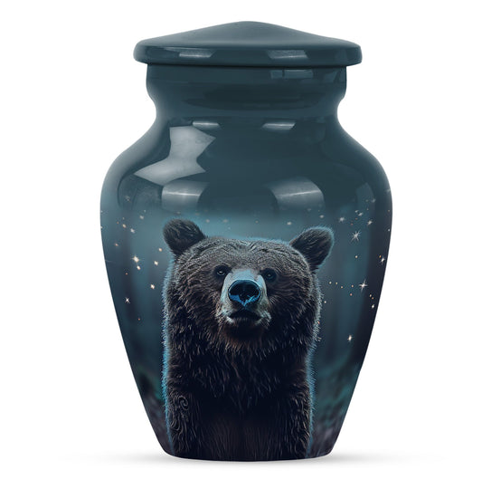 Personalized Bear Keepsake Urn for Human Ashes - 10-inch, 200 cu in - Yatskia