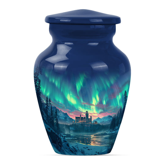 Personalized Galaxy Cremation Urn for Human Ashes - 10-inch, 200 cu in - Yatskia