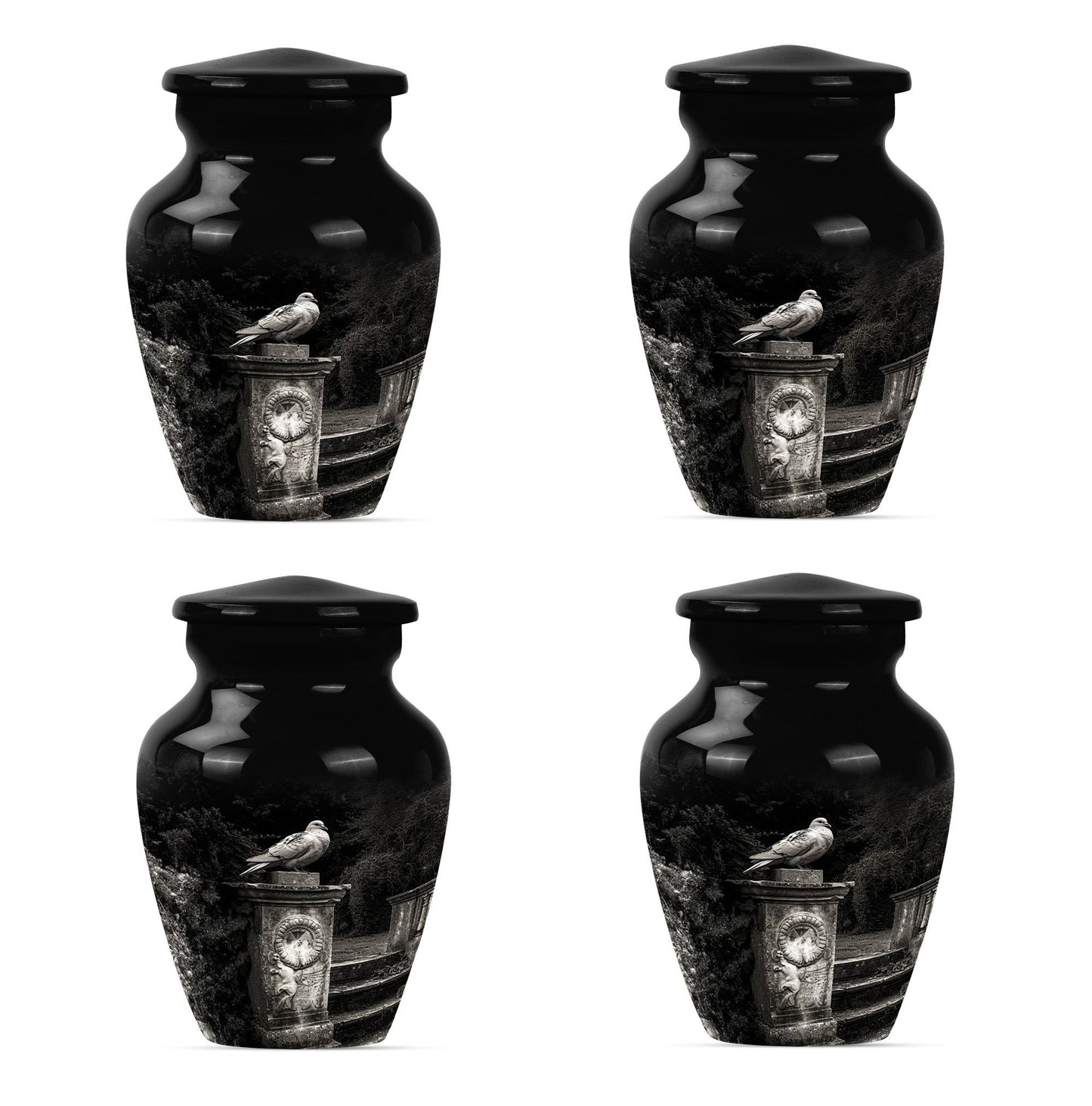 Classic 10-inch dove urn for dad.