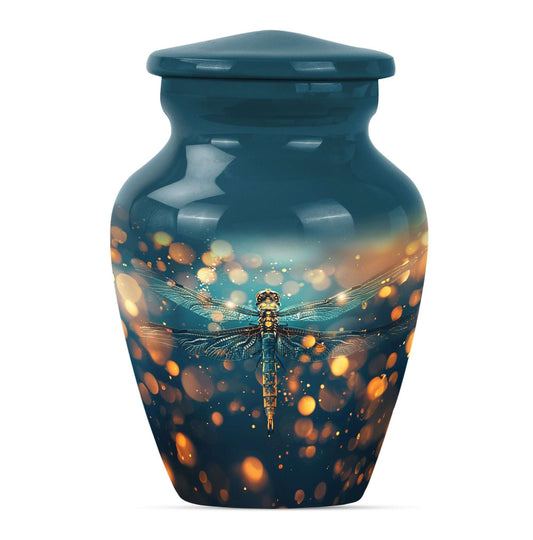 Green Dragonfly Burial Cremation Urns - Large Urn For Ashes For Women