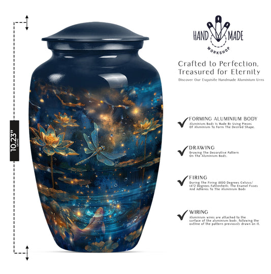 Purple Meadow DRAGONFLY Urn