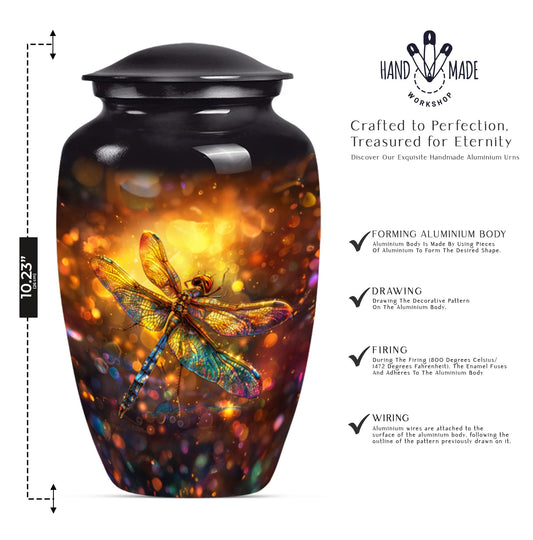 DRAGONFLY urn, large designed Memorial urn