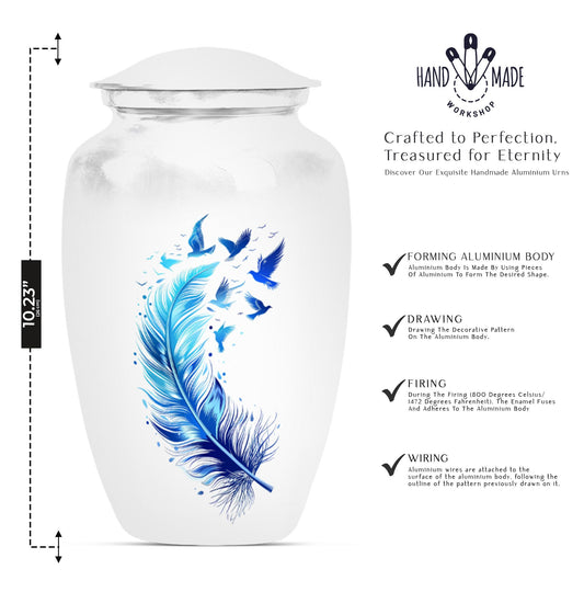 feather urn