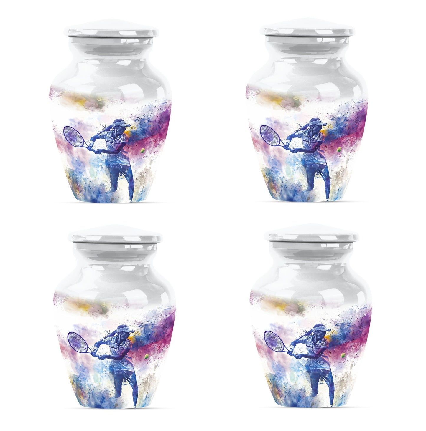 Urn in Purple Meadow theme,