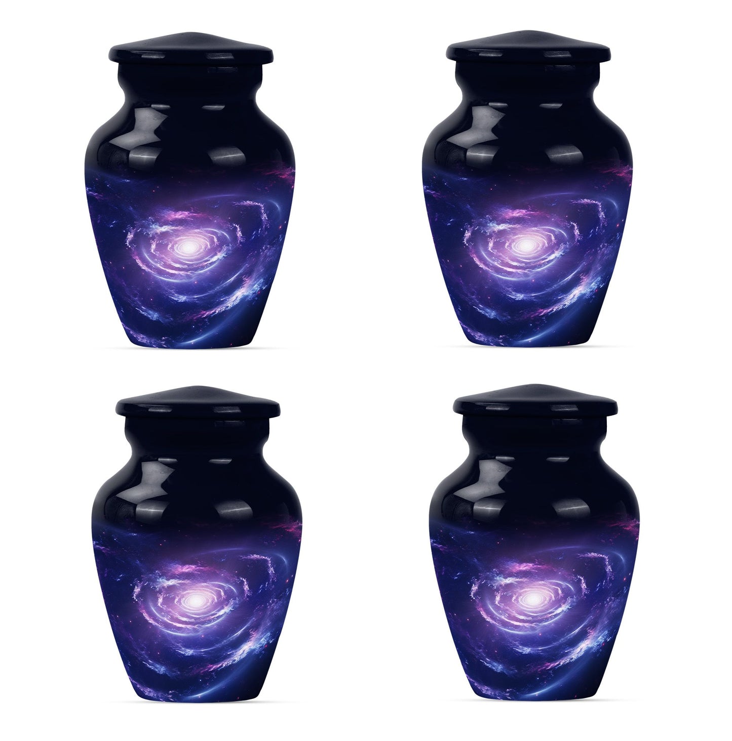 Urn for human ashes, Purple Meadow theme,