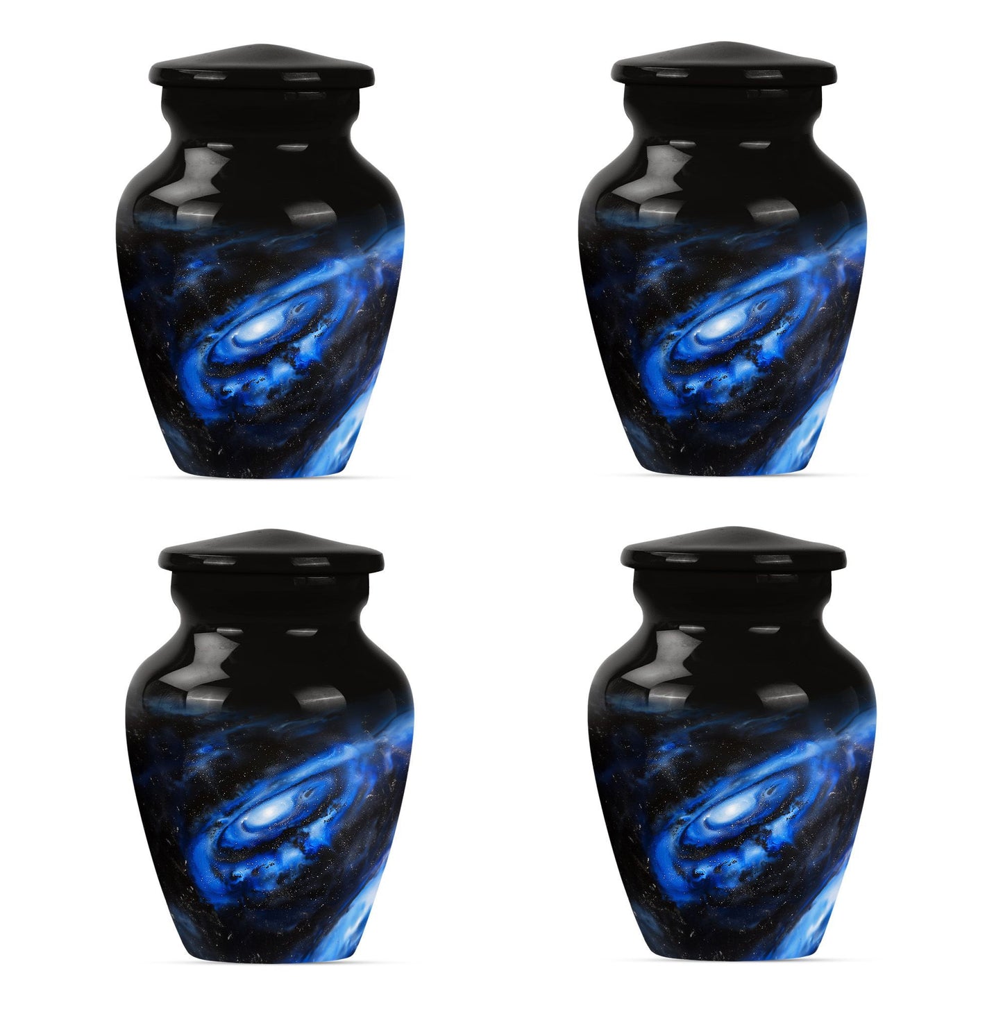 Classic Galaxy Urn Purple Meadow theme for women's ashes.