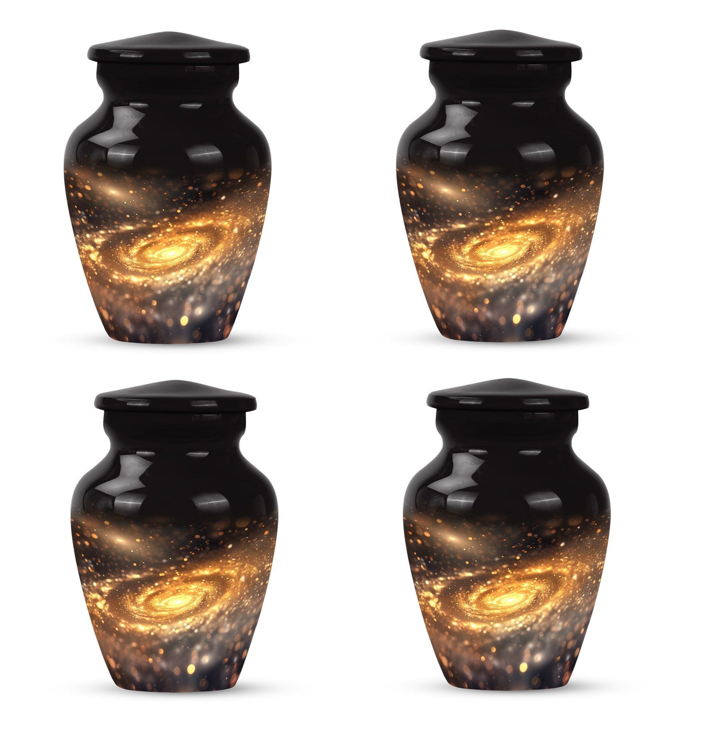 10 inch classic galaxy urn in purple meadow