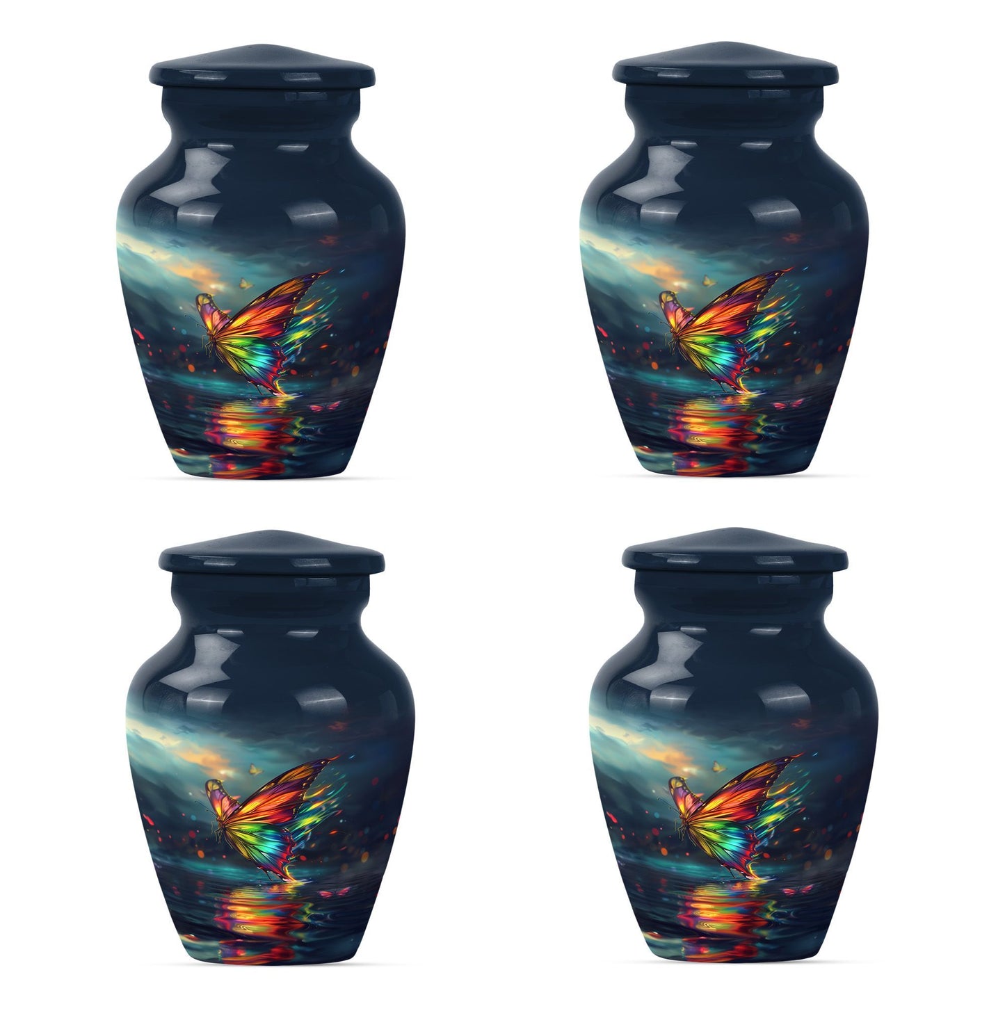 10-inch butterfly urn for male adult ashes