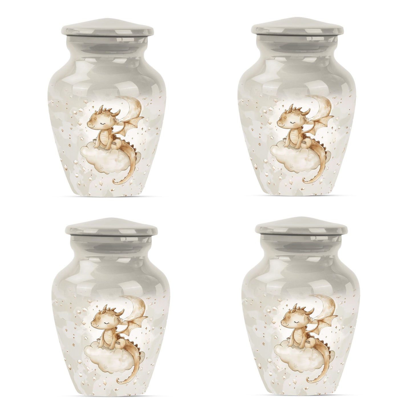 10-inch Classic dragon urn