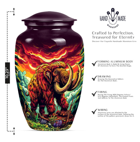 mammoth urn for dad's cremation
