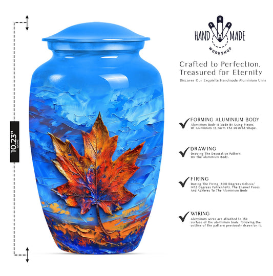 Maple Leaf Urn for Women's Ashes