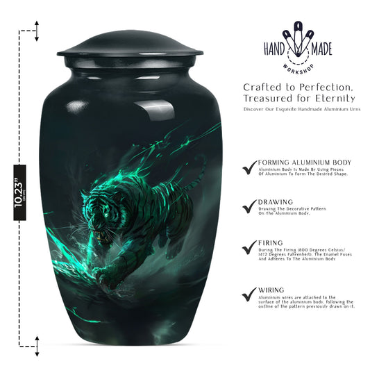 Tiger Urn, burial urn for cremation ashes