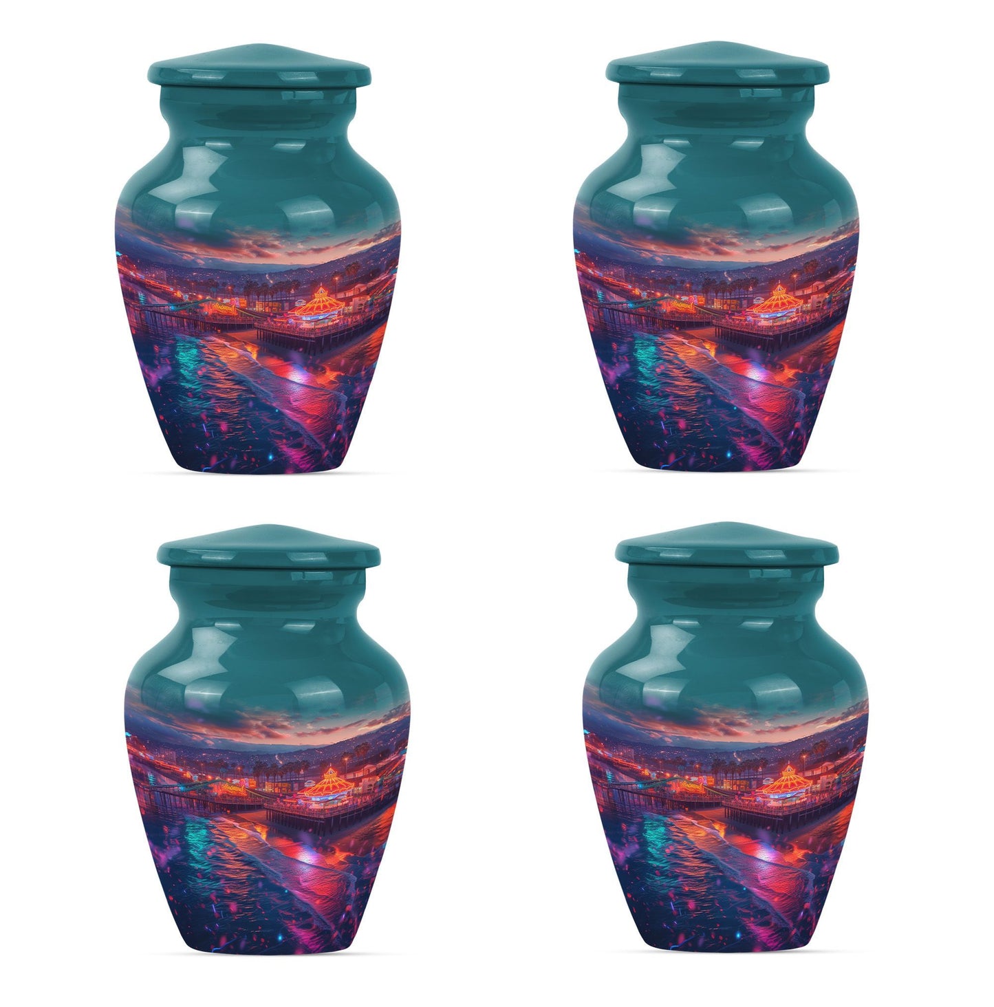 funeral decorative urn with flower