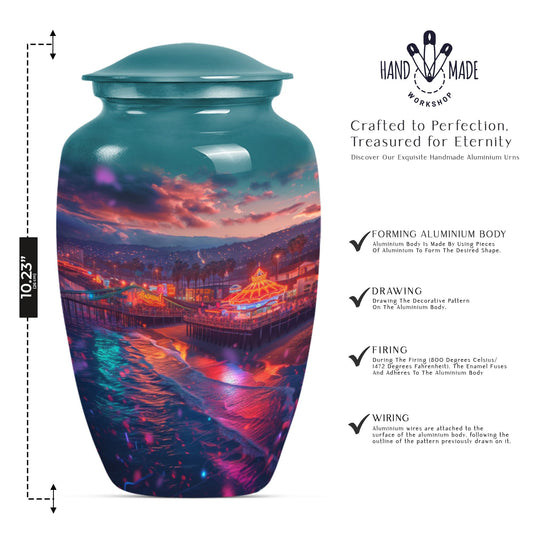 funeral decorative urn with flower