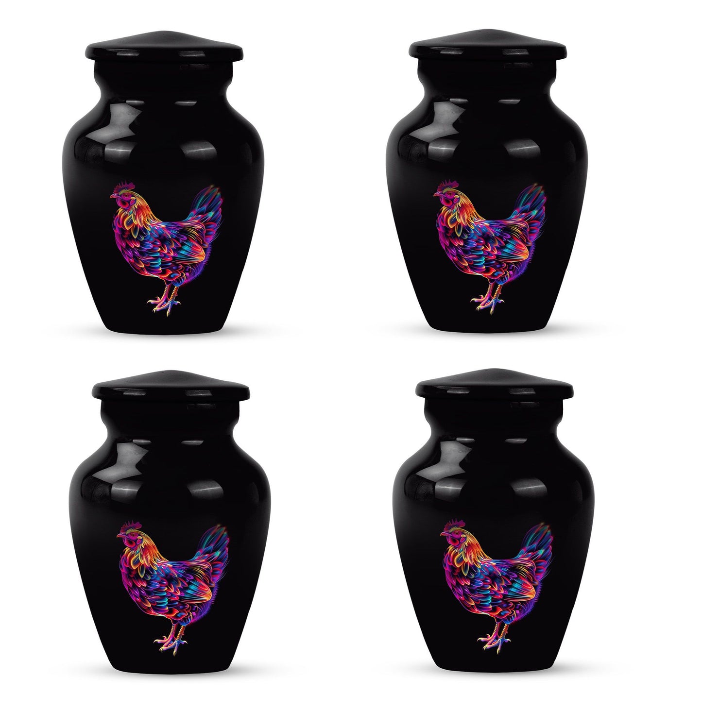 Classic chicken cremation urn