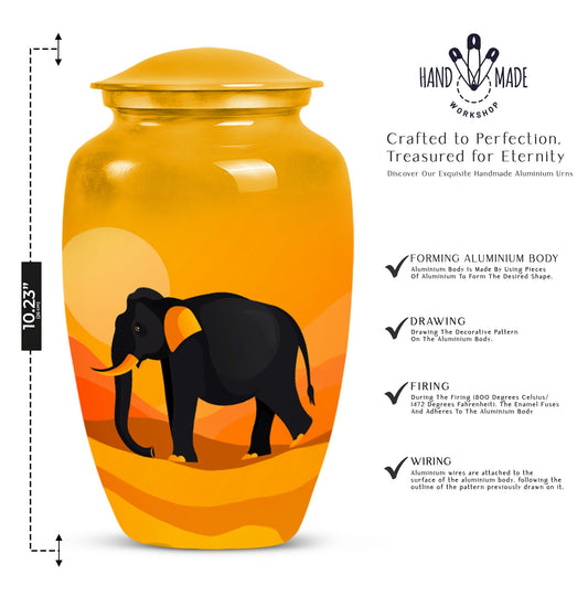 elephant urn,