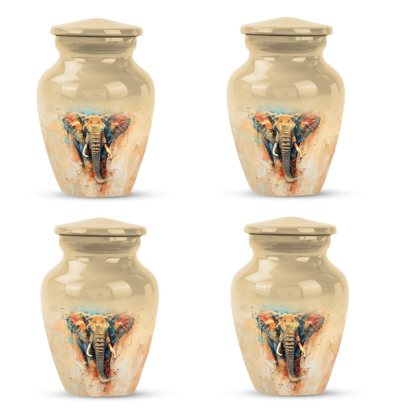 10-inch classic elephant urn.