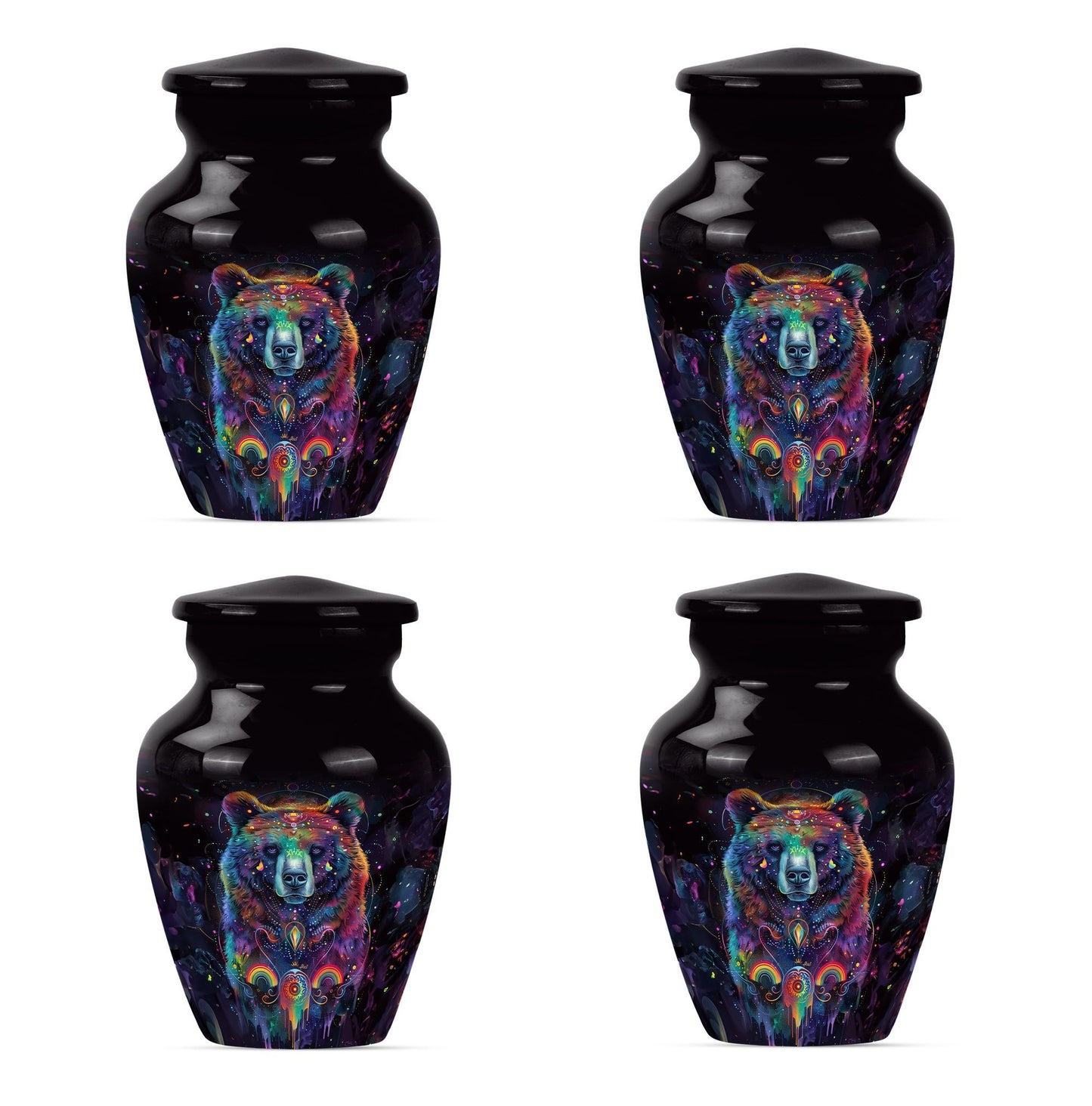 Classic 10-inch Butterfly themed bear urn.