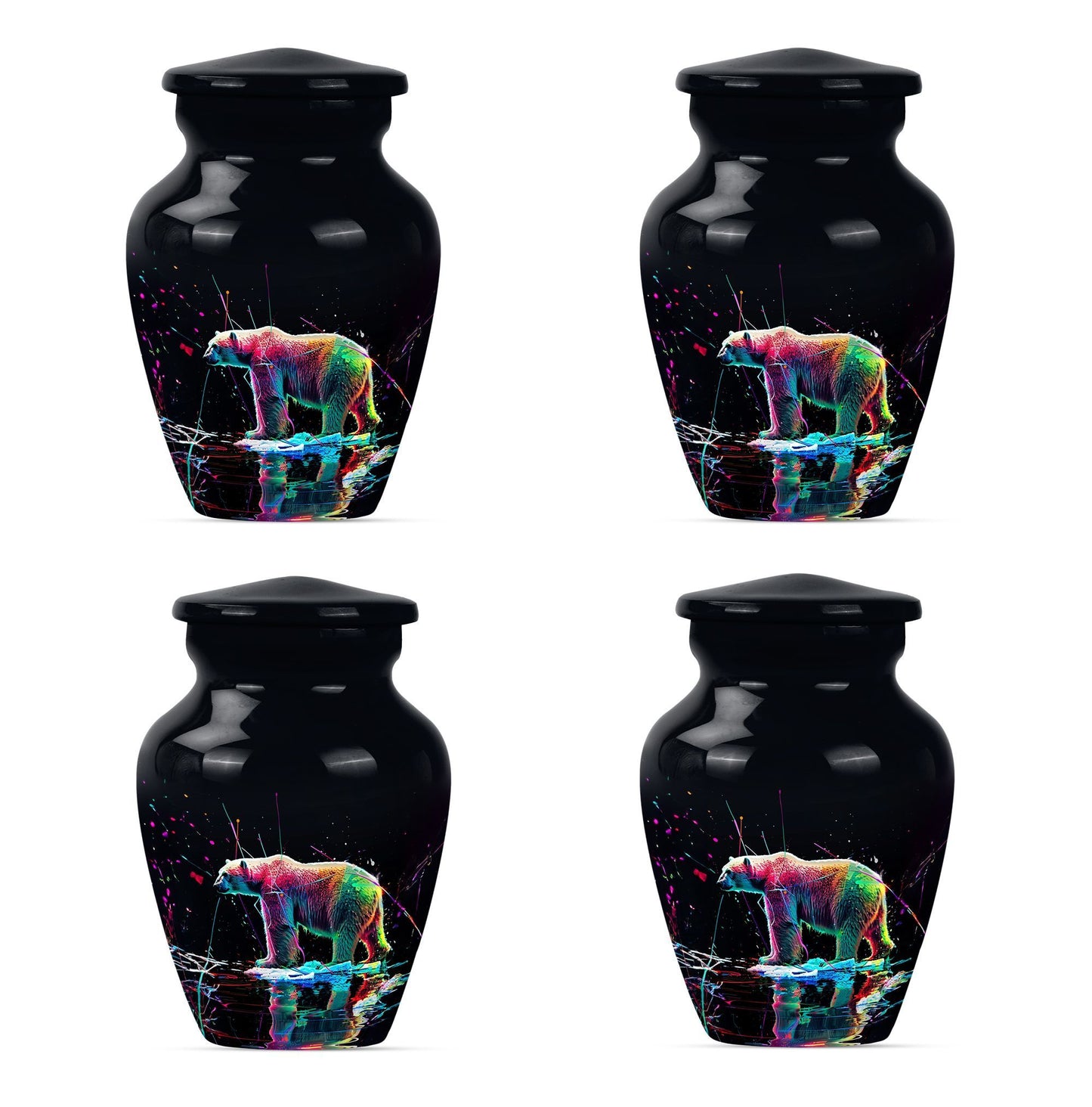 bear urn, large memorial urn for ashes,