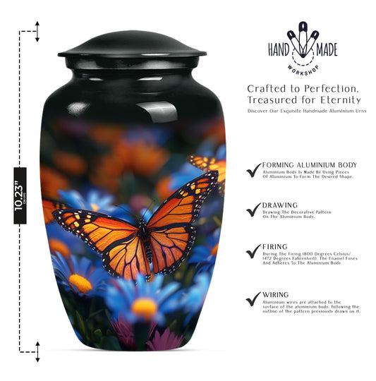 large memorial urn customizable with engraved names
